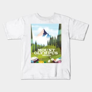 Mount Olympus Greece Kids T-Shirt